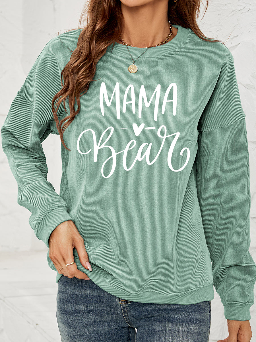 Fashorio MAMA Graphic Round Neck Sweatshirt