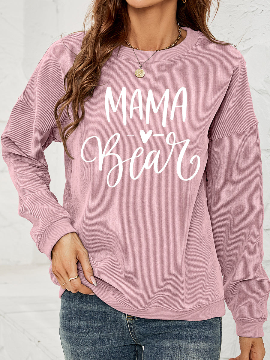 Fashorio MAMA Graphic Round Neck Sweatshirt