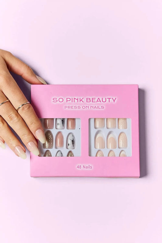 SO PINK BEAUTY Press On Nails 2 Packs Maven One Size - Fashorio