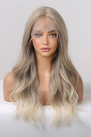Fashorio Medium Blonde Highlights / One Size 13*2" Lace Front Wigs Synthetic Long Wave 24" 150% Density in Medium Blonde Highlights