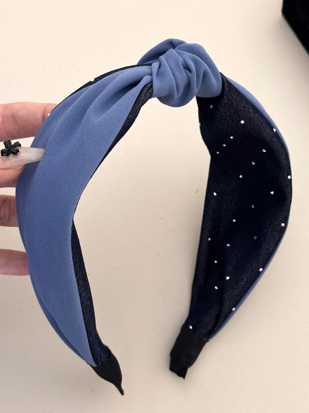 Fashorio Medium / One Size Knotted Polyester Wide Headband