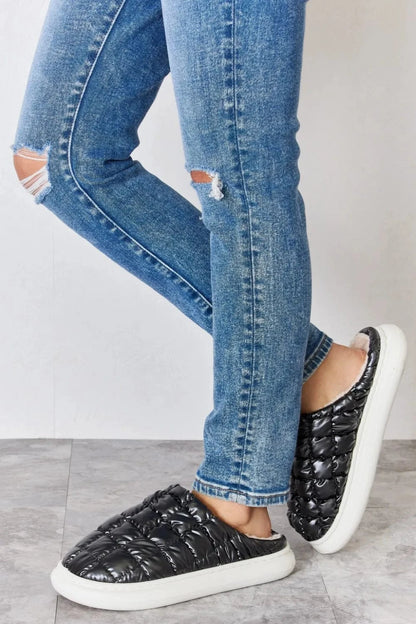 Melody Puffer Plush Slippers - Fashorio