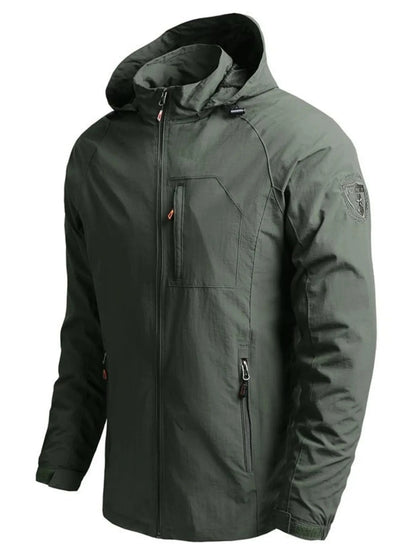 Men's Plus Size Tactical Hooded Softshell Jacket - Fashorio