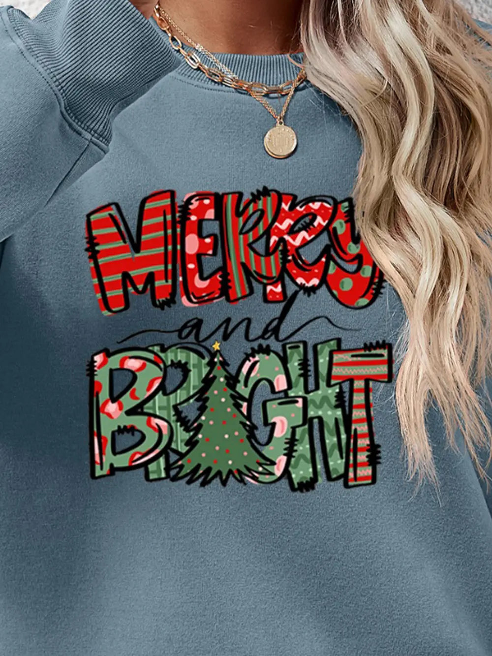 Fashorio MERRY AND BRIGHT Long Sleeve Sweatshirt