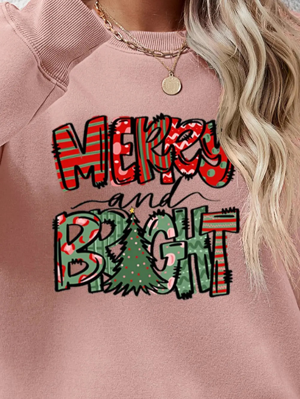 Fashorio MERRY AND BRIGHT Long Sleeve Sweatshirt