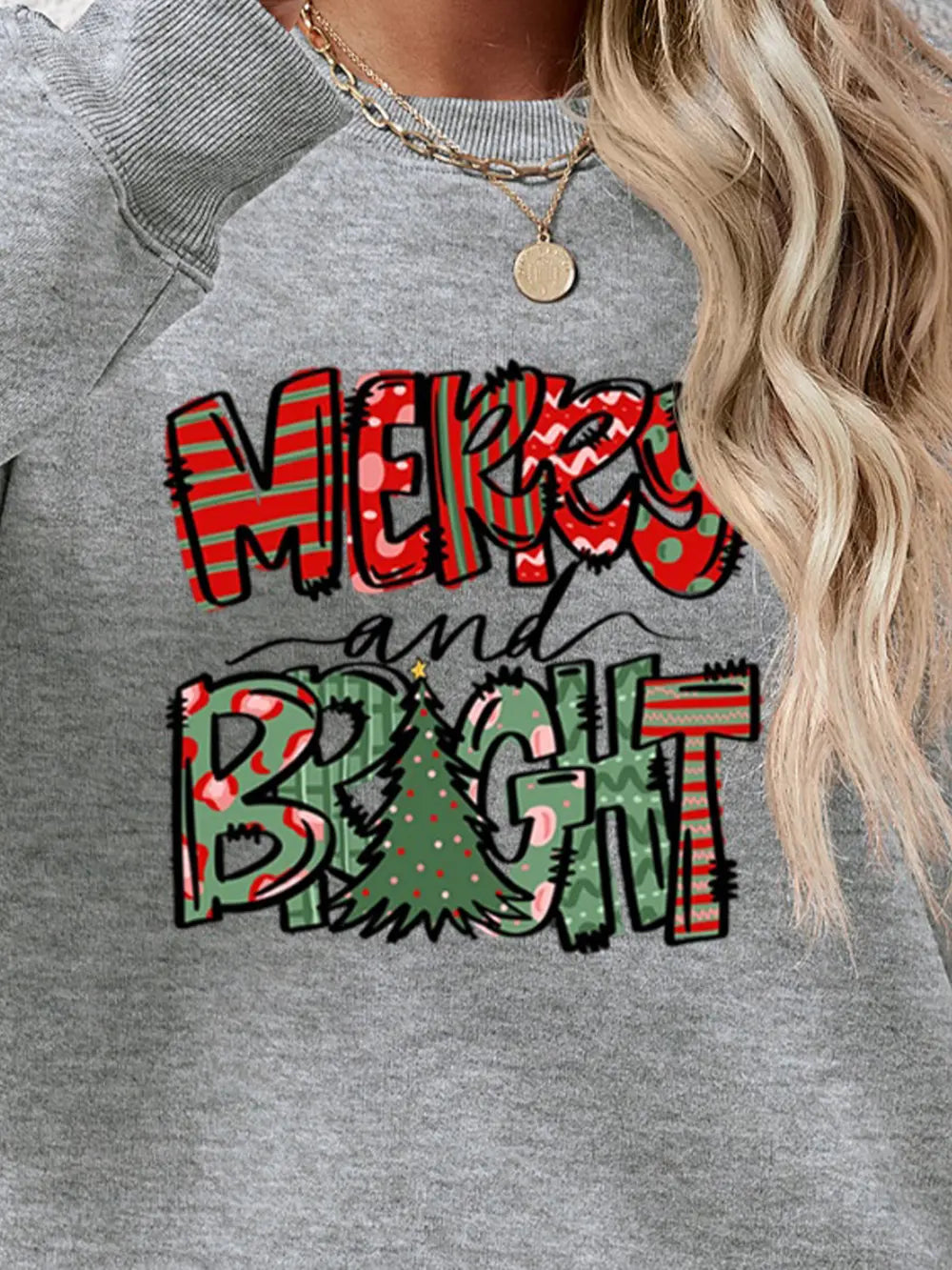 Fashorio MERRY AND BRIGHT Long Sleeve Sweatshirt