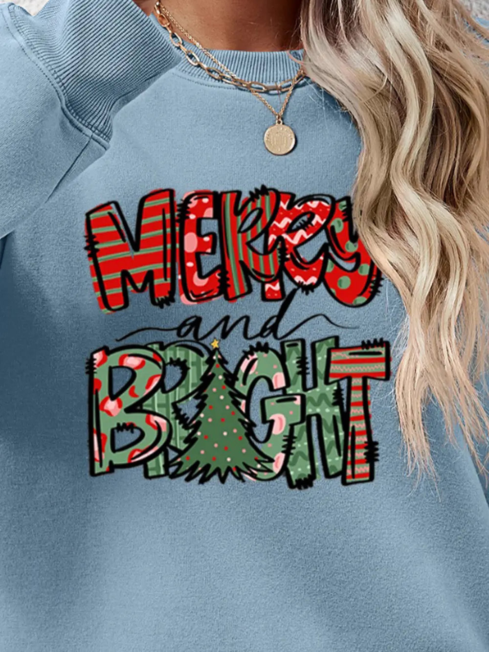 Fashorio MERRY AND BRIGHT Long Sleeve Sweatshirt