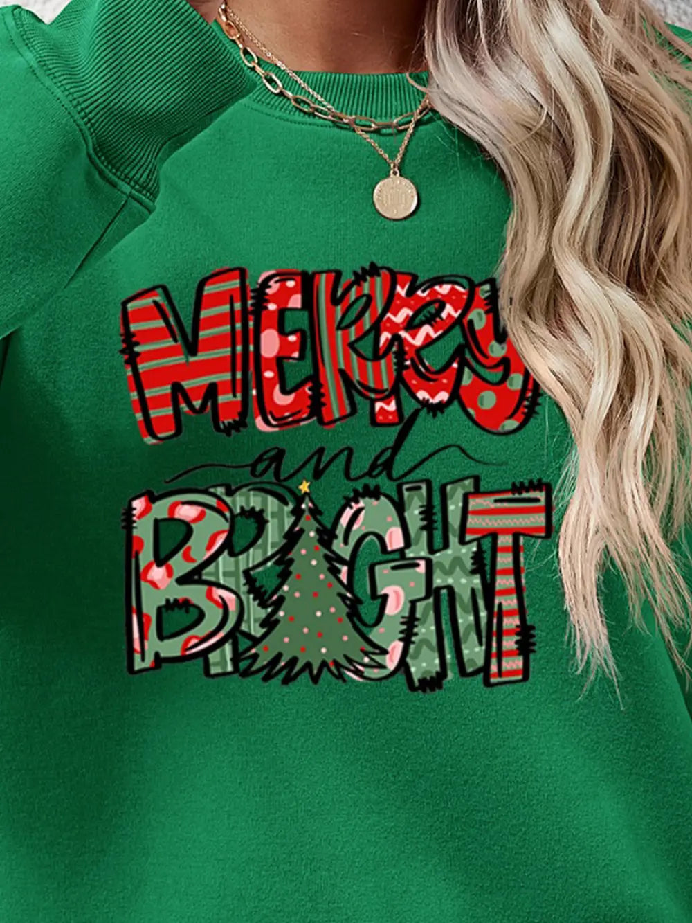 Fashorio MERRY AND BRIGHT Long Sleeve Sweatshirt