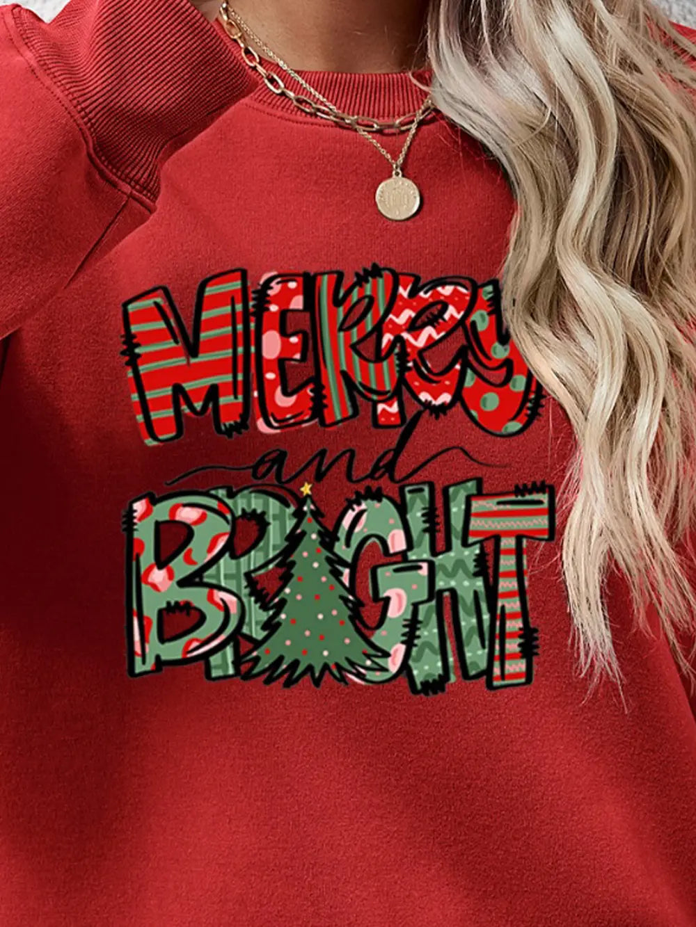 Fashorio MERRY AND BRIGHT Long Sleeve Sweatshirt