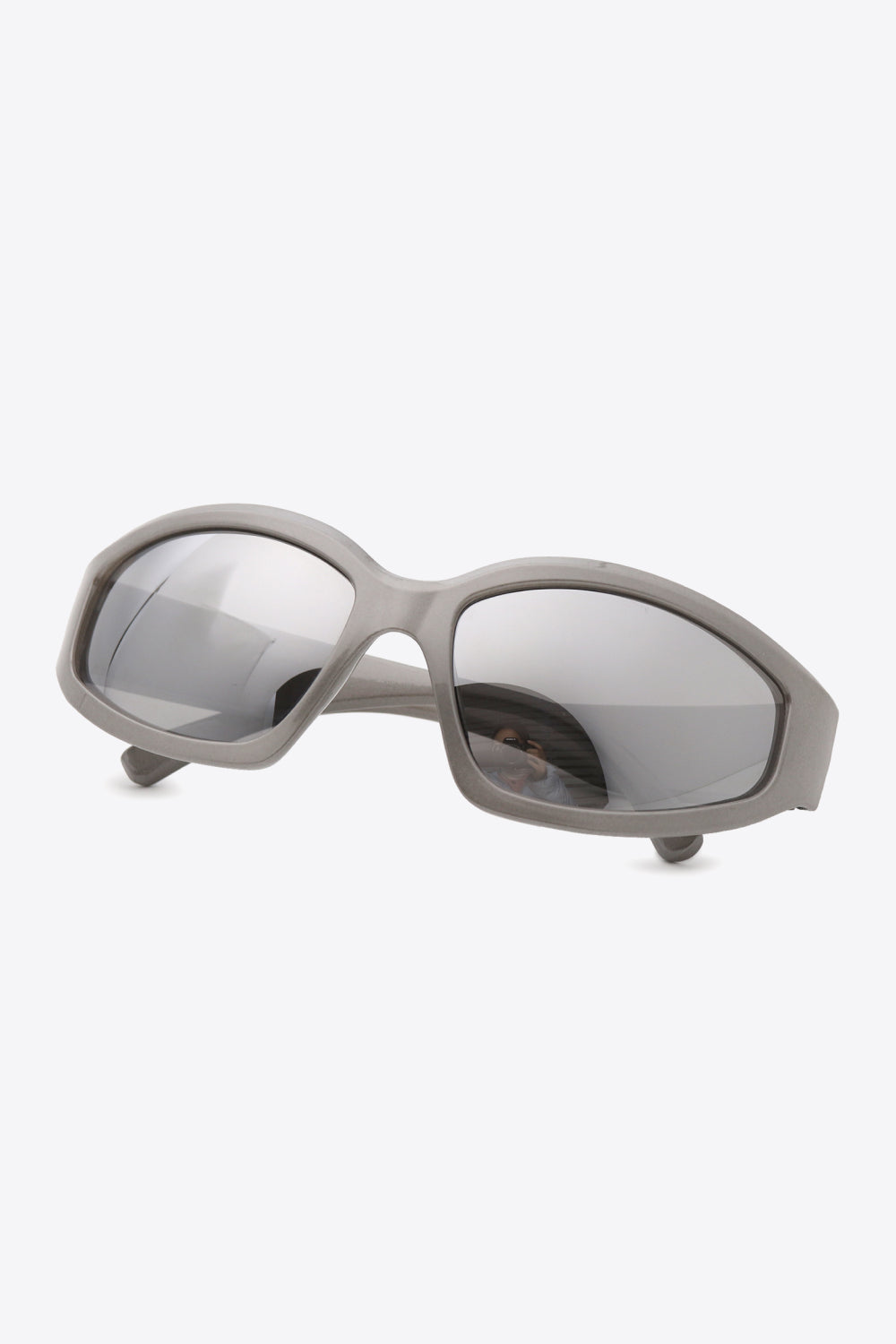 Fashorio Mid Gray / One Size UV400 Polycarbonate Cat-Eye Sunglasses