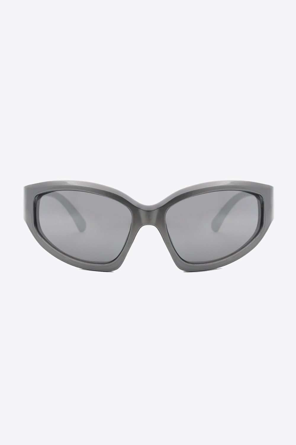 Fashorio Mid Gray / One Size UV400 Polycarbonate Cat-Eye Sunglasses