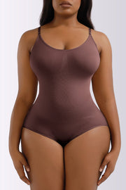 Fashorio Mocha / S Full Size Spaghetti Strap Shaping Bodysuit