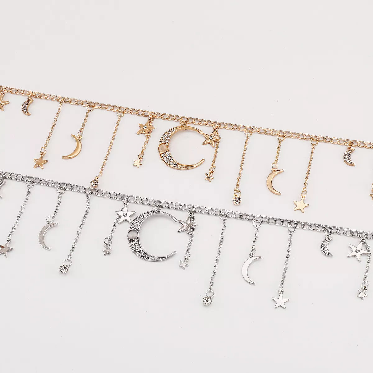 Fashorio Moon & Star Charm Necklace