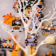 Fashorio Multicolor / One Size 4-Piece Halloween Element Car-Shape Hanging Widgets