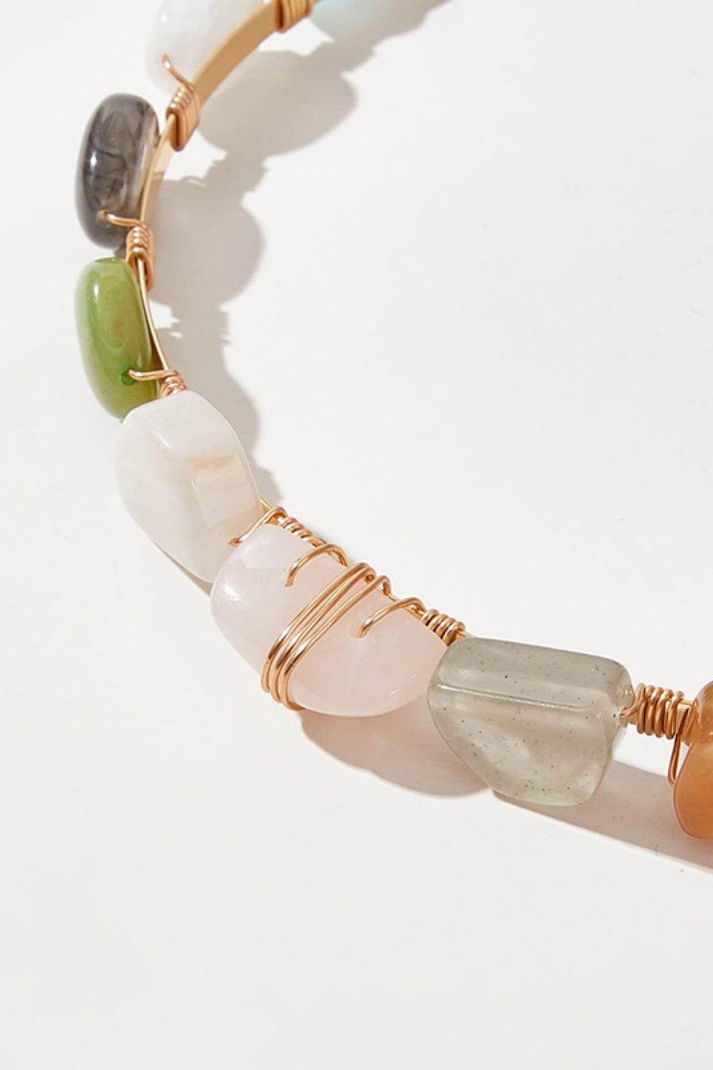 Fashorio Multicolor / One Size Resin Copper Headband