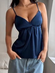 Fashorio Navy / S V-Neck Cami Top