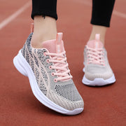 Fashorio Pale Blush / 35(US4) Breathable Mesh Lace Up Athletic