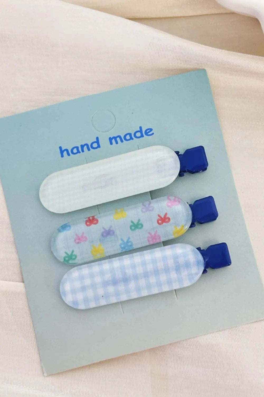 Fashorio Pastel  Blue / One Size 2-Piece Acrylic Hair Pins