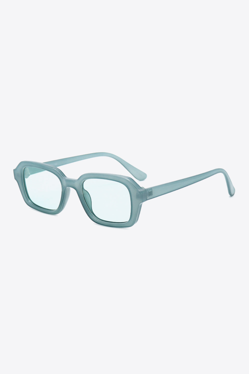 Fashorio Pastel  Blue / One Size Rectangle Full Rim Sunglasses