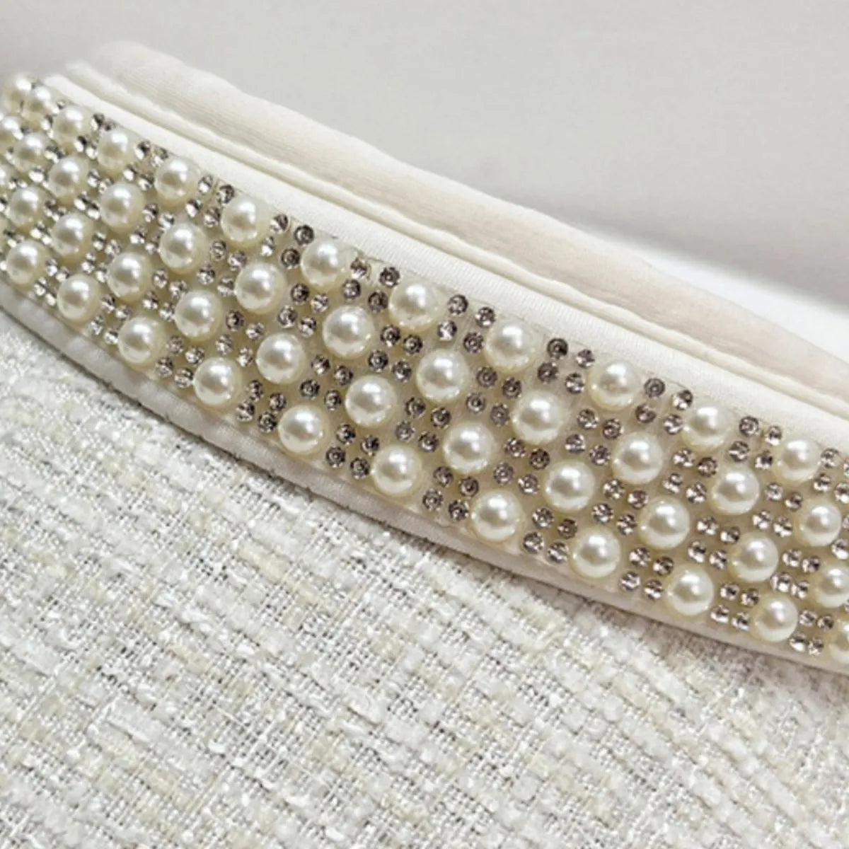 Fashorio Pearl Detail Sunscreen Hat