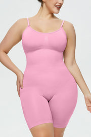 Fashorio Pink / S Full Size Spaghetti Strap Shaping Romper