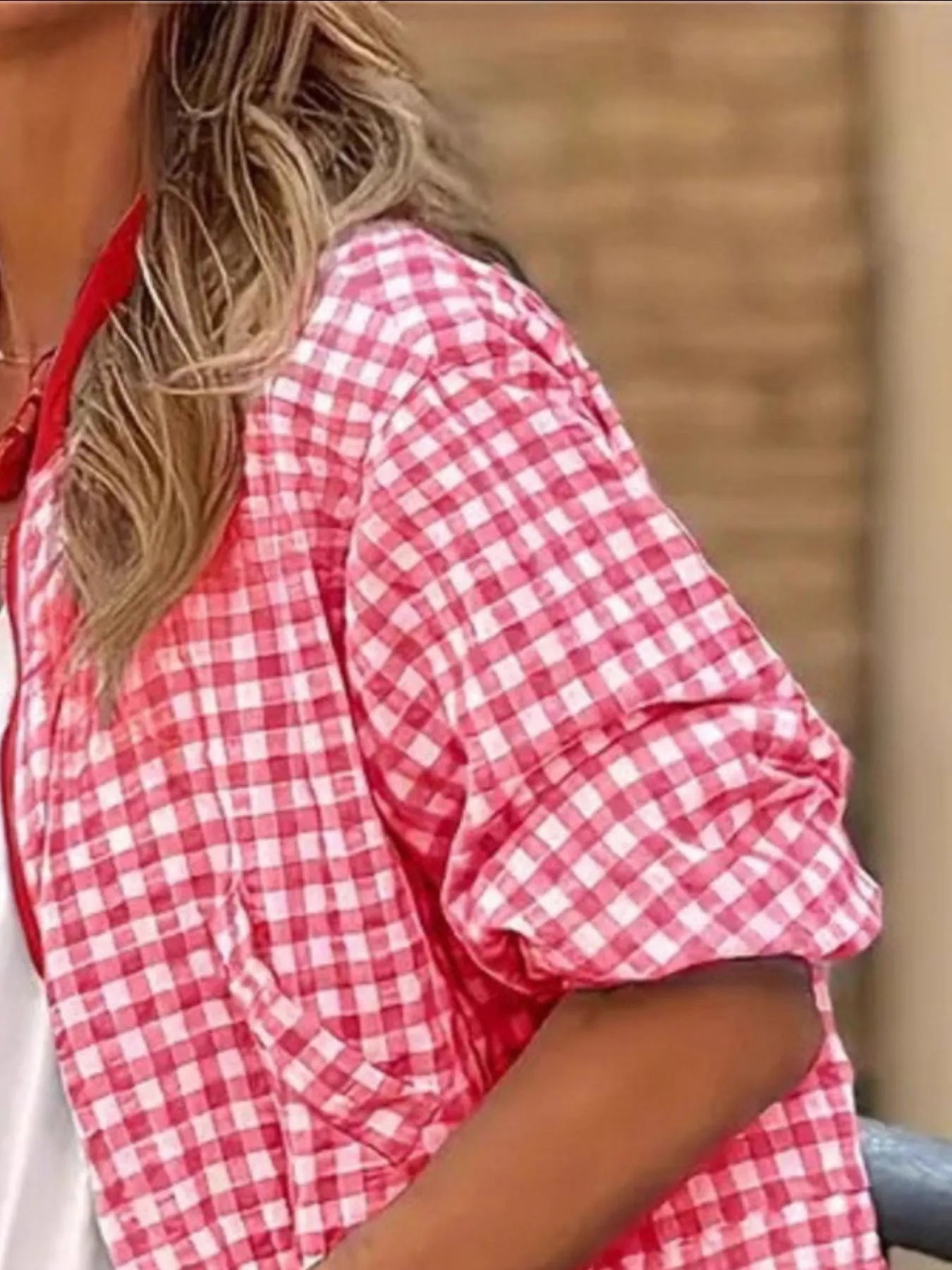 Fashorio Plaid Zip-Up Long Sleeve Jacket – Lightweight Casual Layer