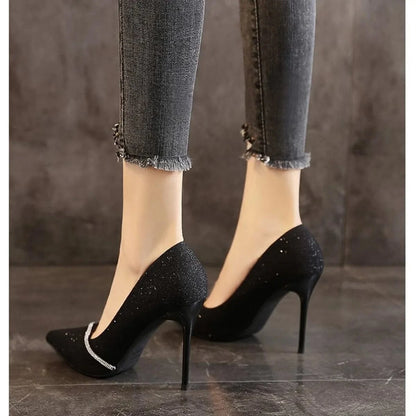 Point Toe Stiletto Pumps - Fashorio