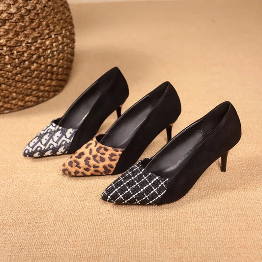 Point Toe Suede Pumps - Fashorio