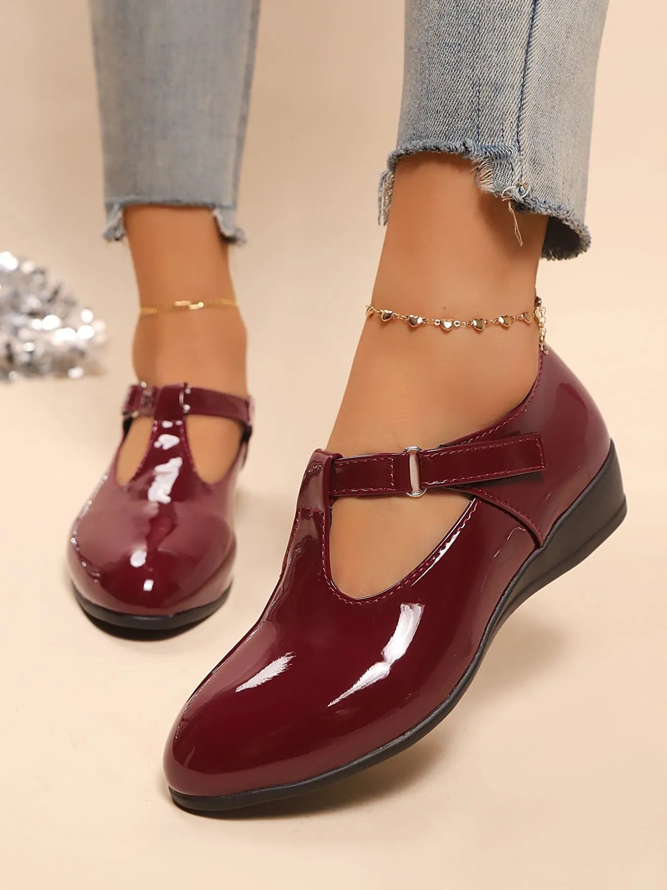 Fashorio Point Toe Wedge Loafers