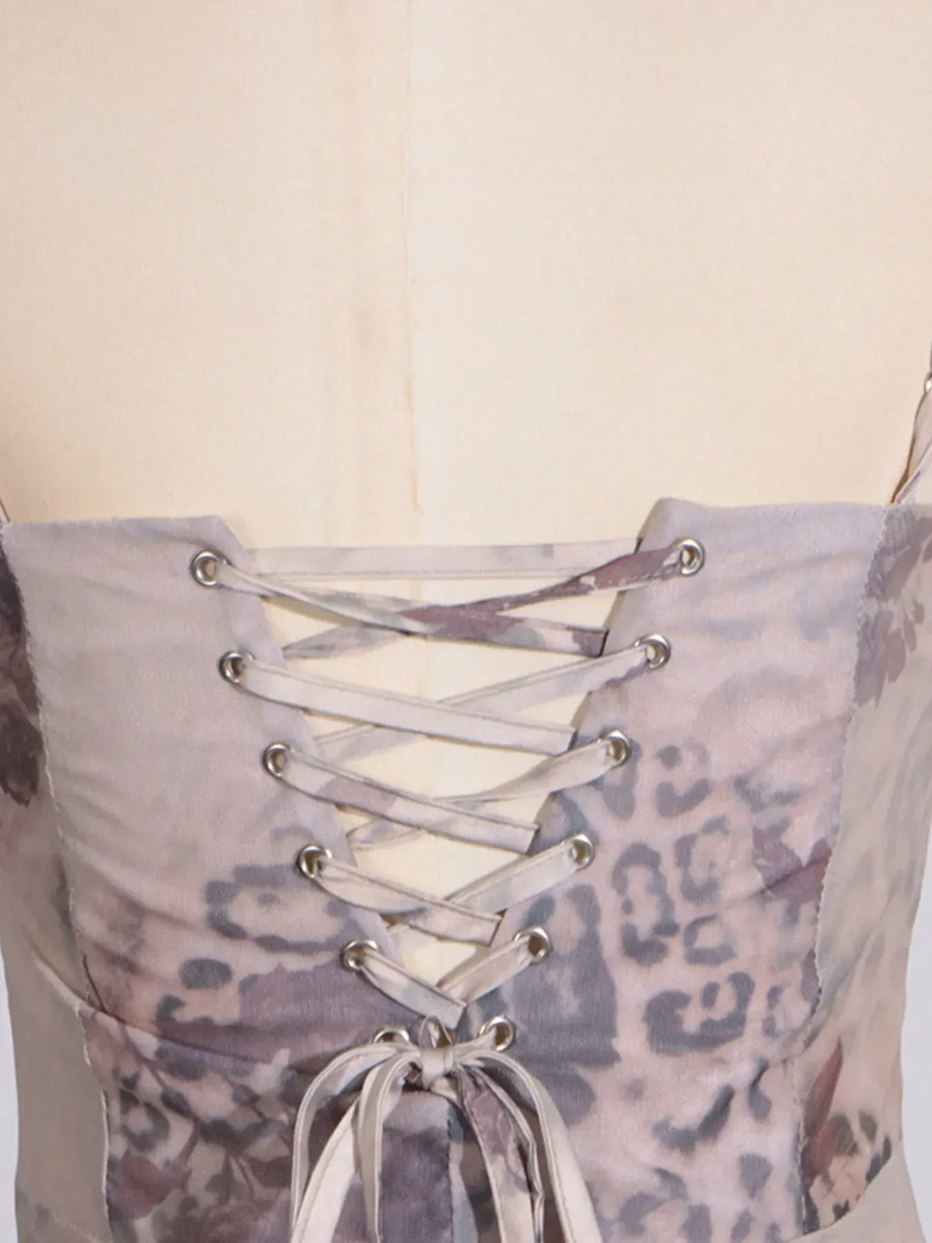 Fashorio Printed Sweetheart Neck Bodycon Maxi Dress