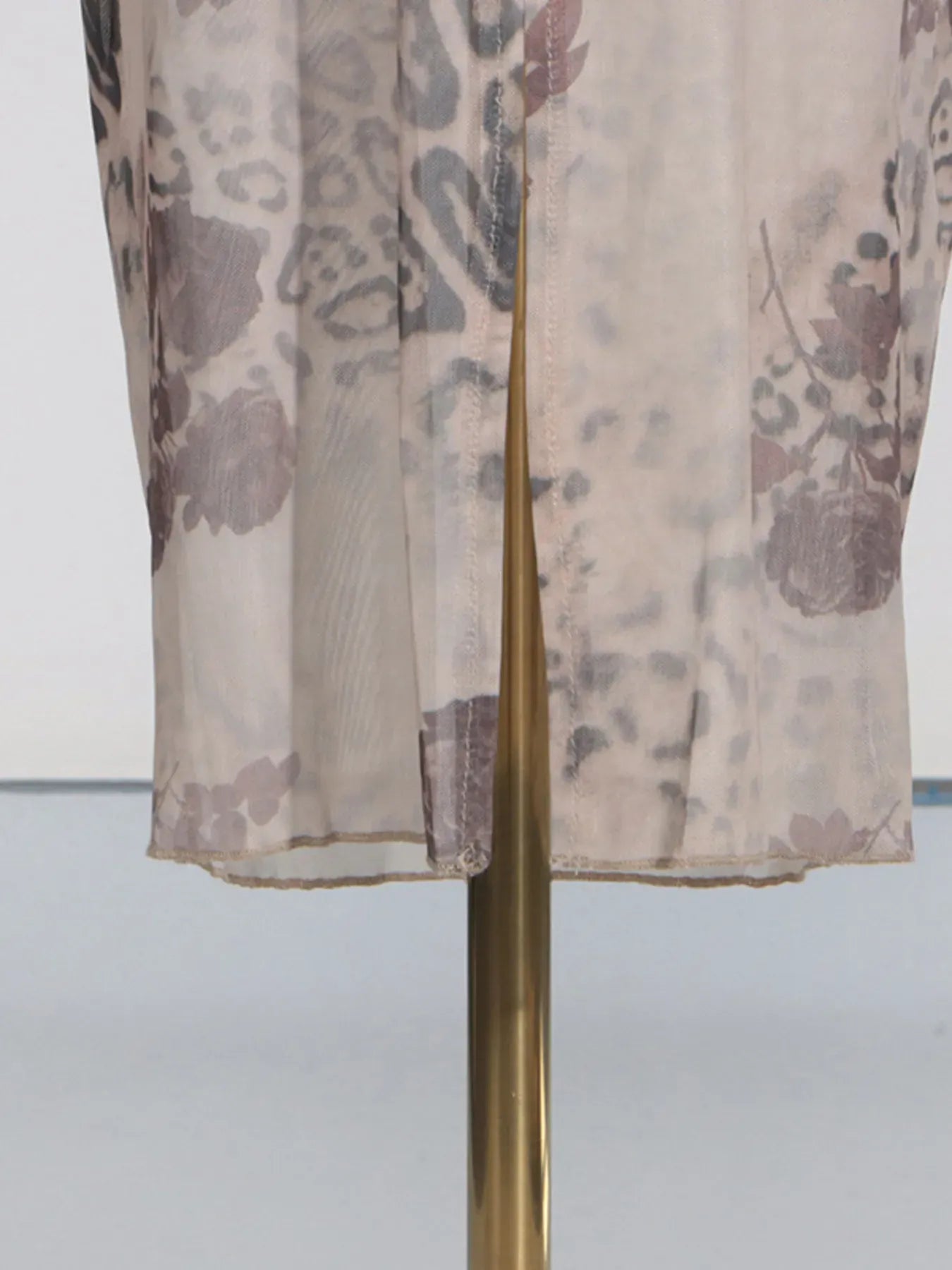 Fashorio Printed Sweetheart Neck Bodycon Maxi Dress