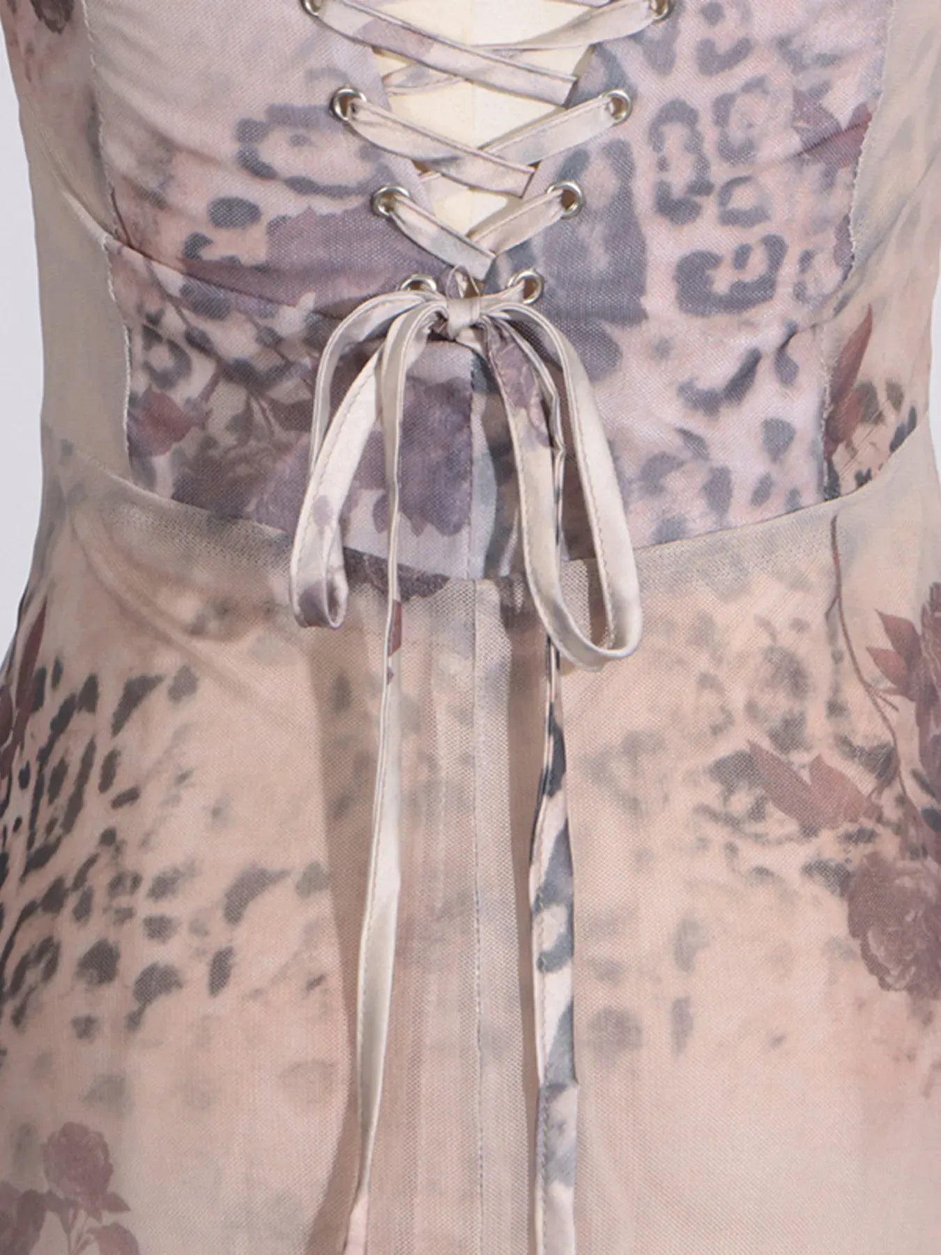 Fashorio Printed Sweetheart Neck Bodycon Maxi Dress