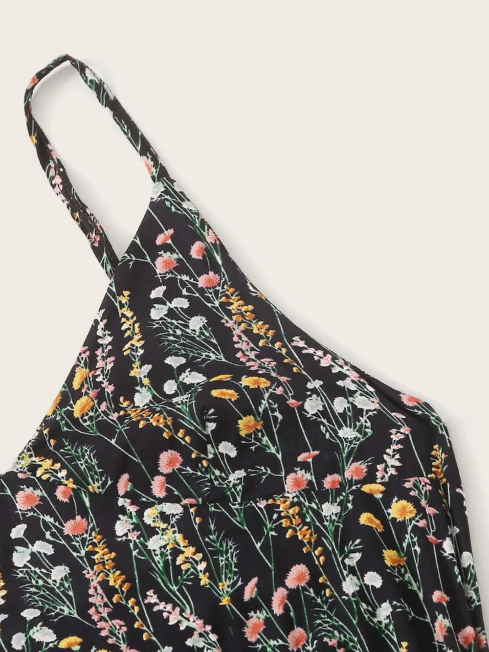 Fashorio Printed V-Neck Spaghetti Strap Romper