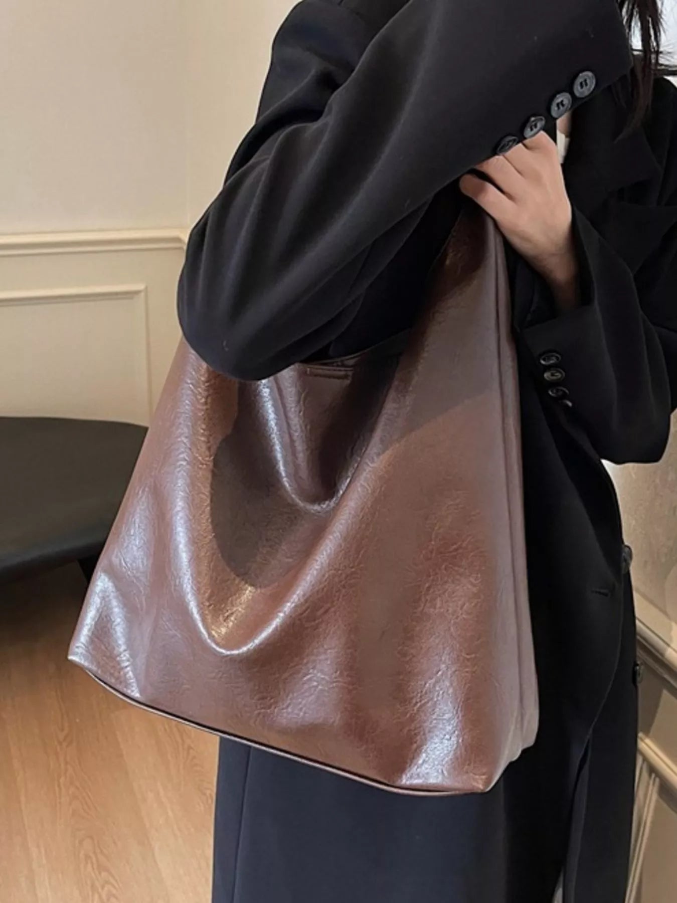Fashorio PU Leather Tote Bag