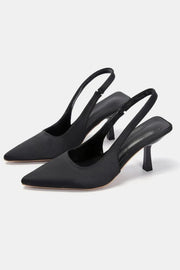 Fashorio Pumps Black / 35(US4) PU Leather Point Toe Pumps