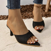 Fashorio Pumps Open Toe Mid Heel Sandals