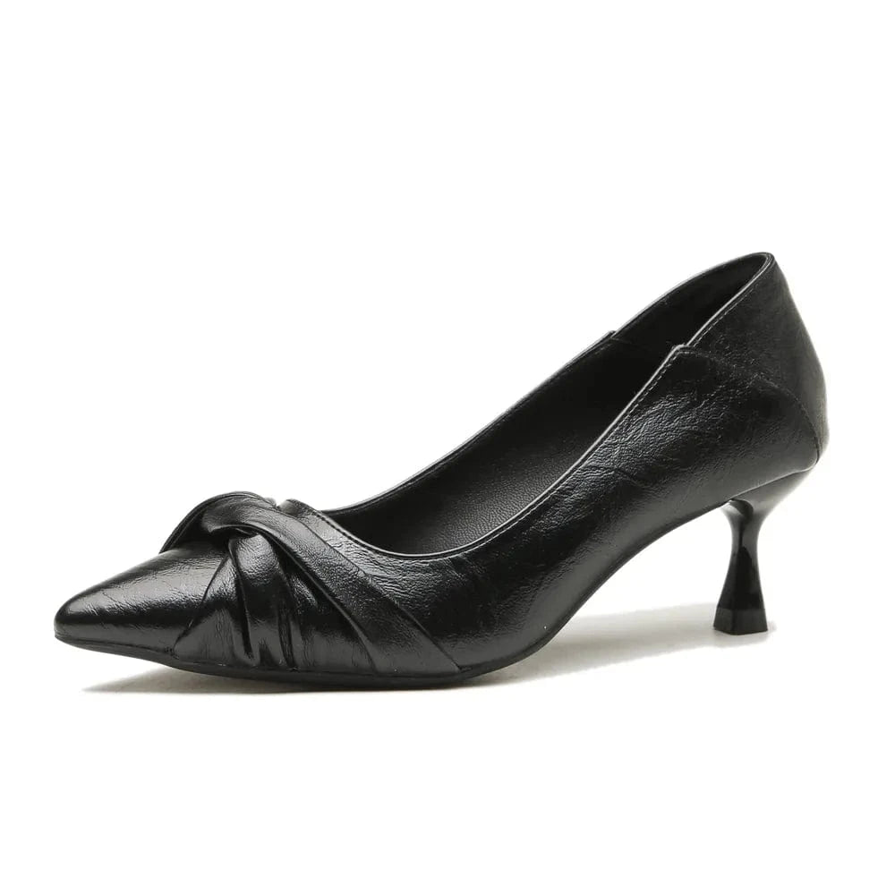 Fashorio Pumps Point Toe Kitten Heels Pumps