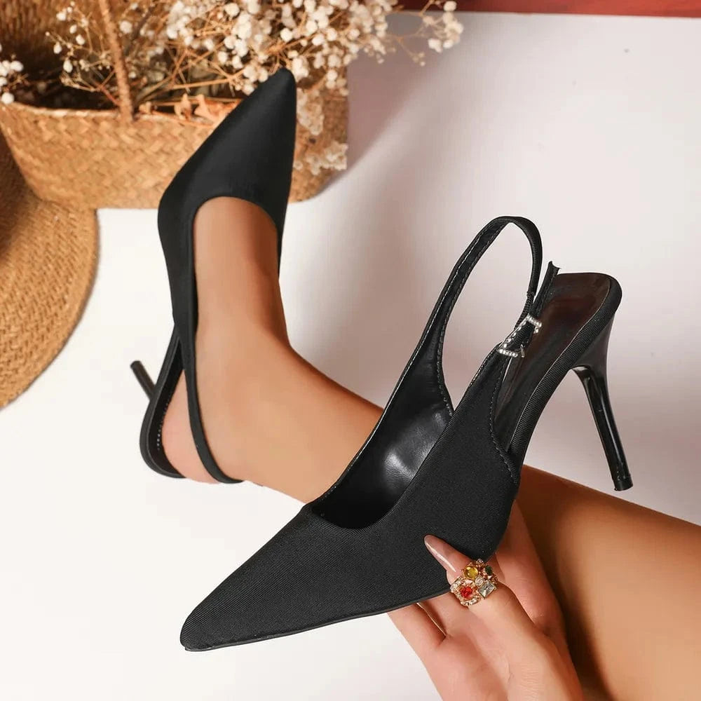 Fashorio Pumps Point Toe Kitten Heels Pumps