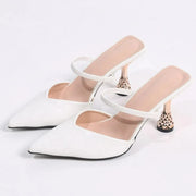 Fashorio Pumps Textured Point Toe Mid Heel Pumps