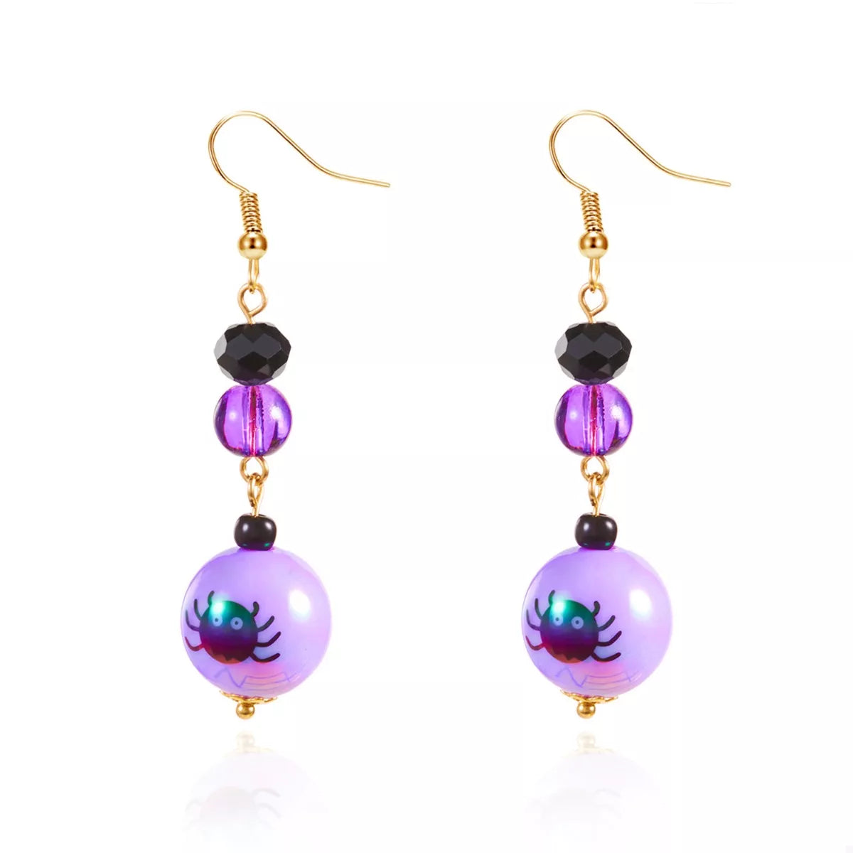 Fashorio Purple / One Size Halloween Acrylic Drop Earrings
