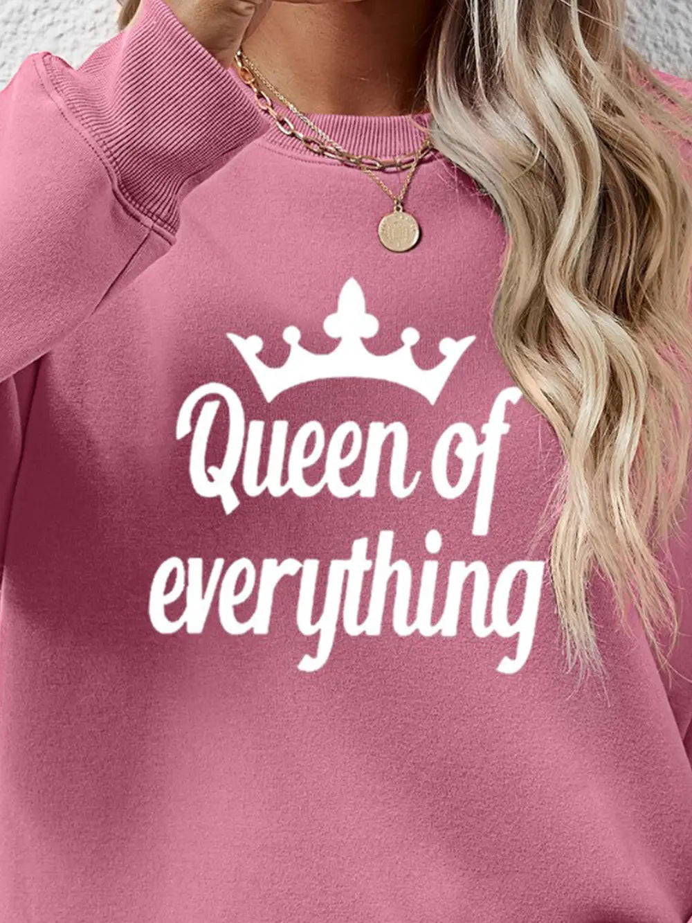 Fashorio QUEEN OF EVERYTHING Round Neck Sweatshirt