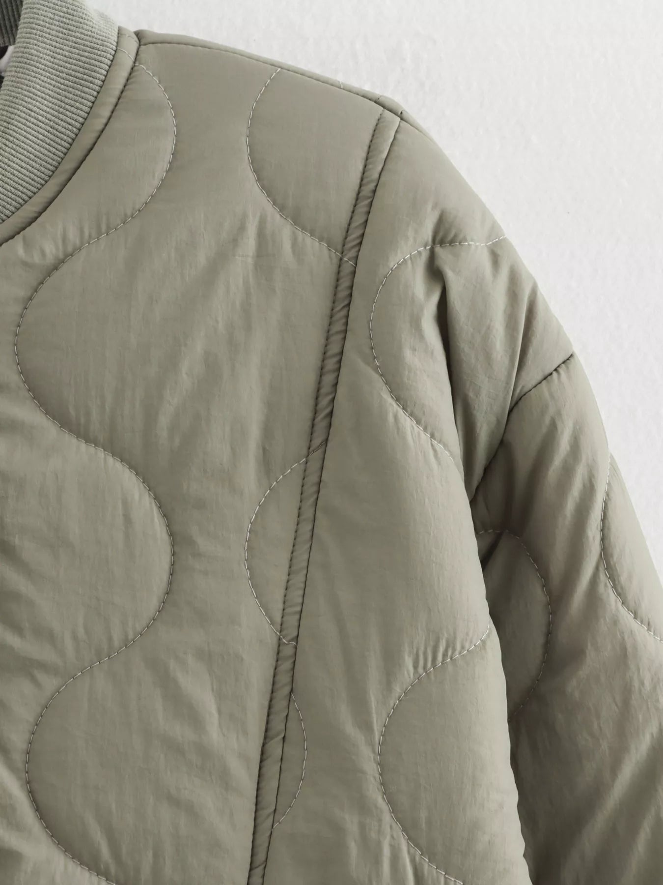 Fashorio Quilted Button-Down Lightweight Jacket