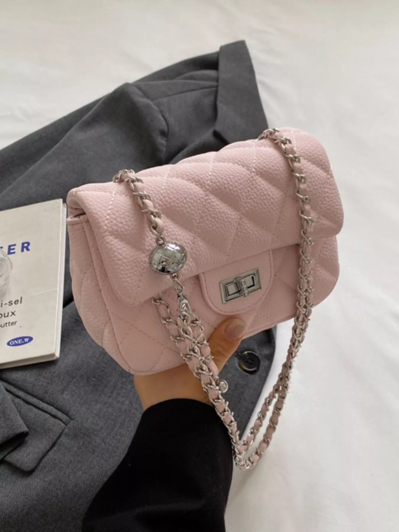 Fashorio Quilted Chain Crossbody Bag