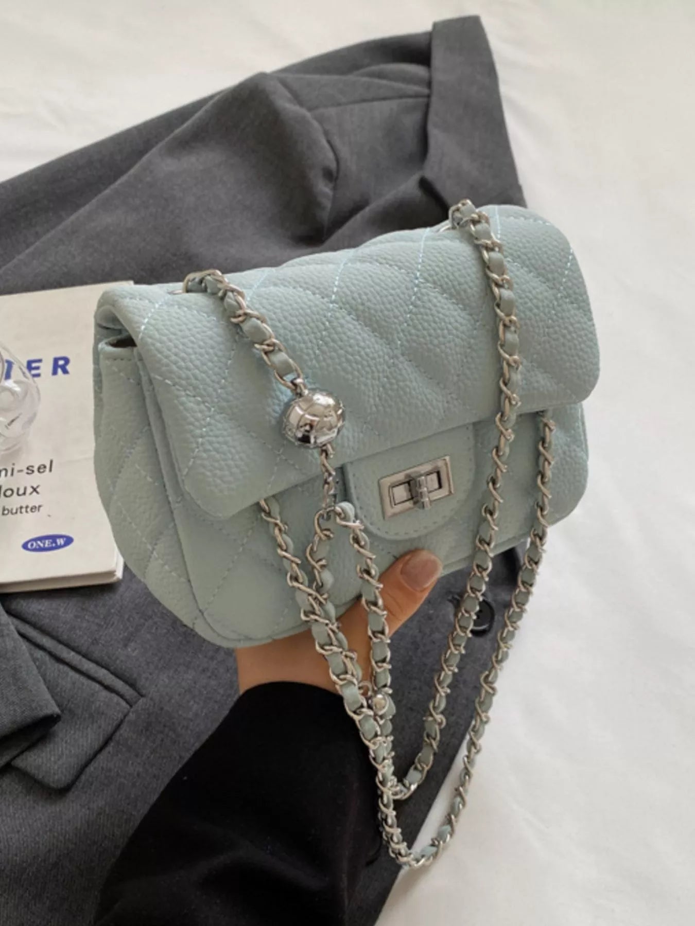 Fashorio Quilted Chain Crossbody Bag