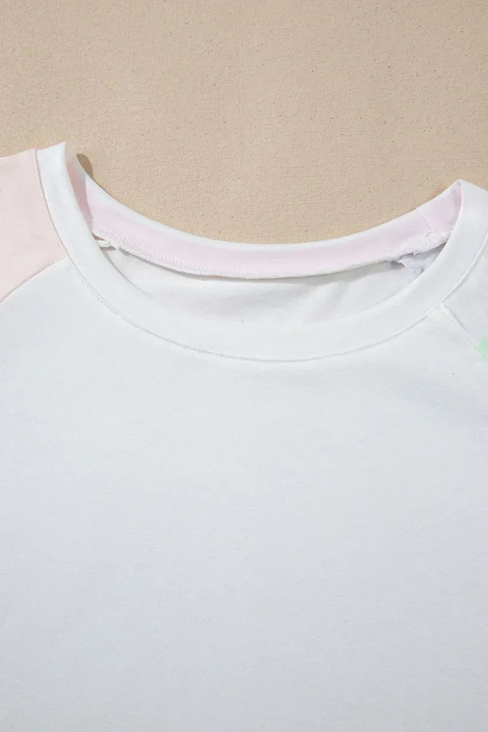 Fashorio Rainbow Striped Round Neck T Shirt and Shorts Lounge Set