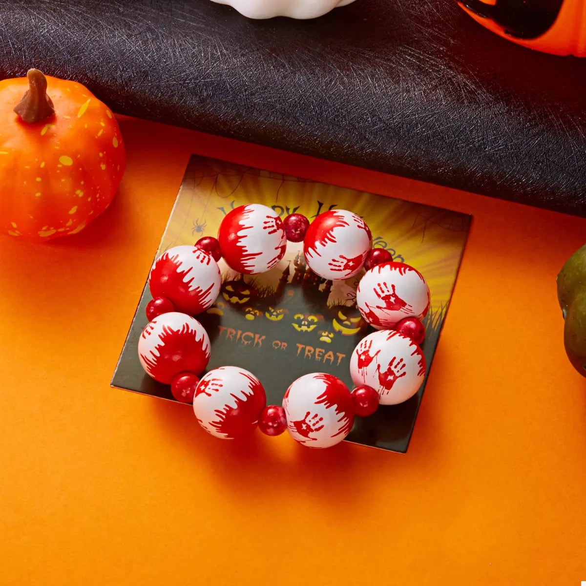 Fashorio Red / One Size Halloween Necklace and Bracelet Jewelry Set