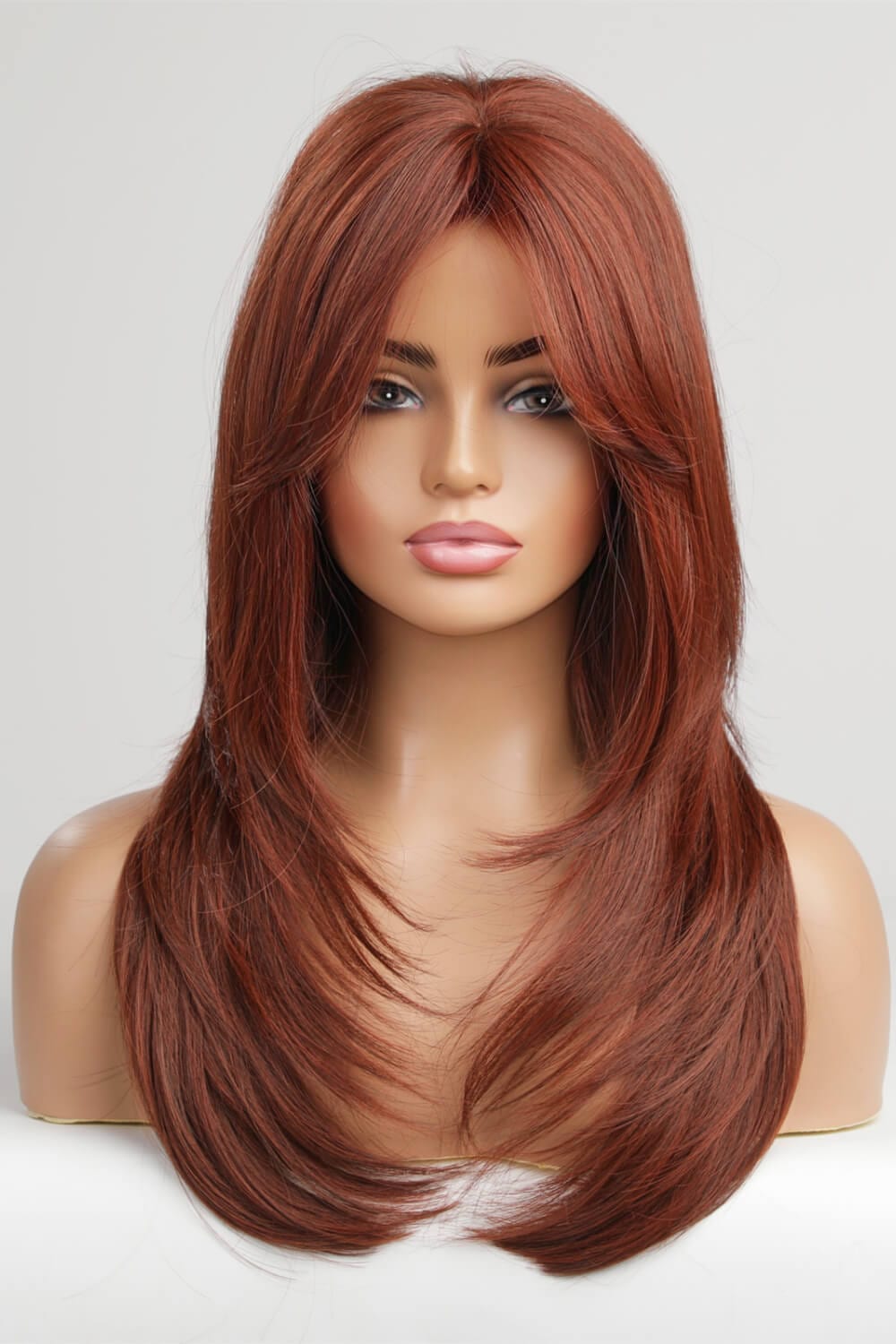 Fashorio Red / One Size Mid-Length Wave Synthetic Wigs 20''