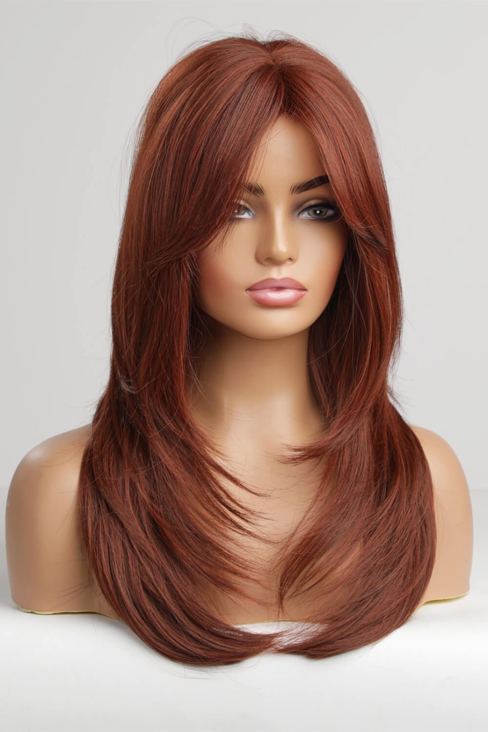Fashorio Red / One Size Mid-Length Wave Synthetic Wigs 20''