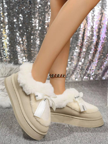 Round Toe Platform Ankle Boots - Fashorio