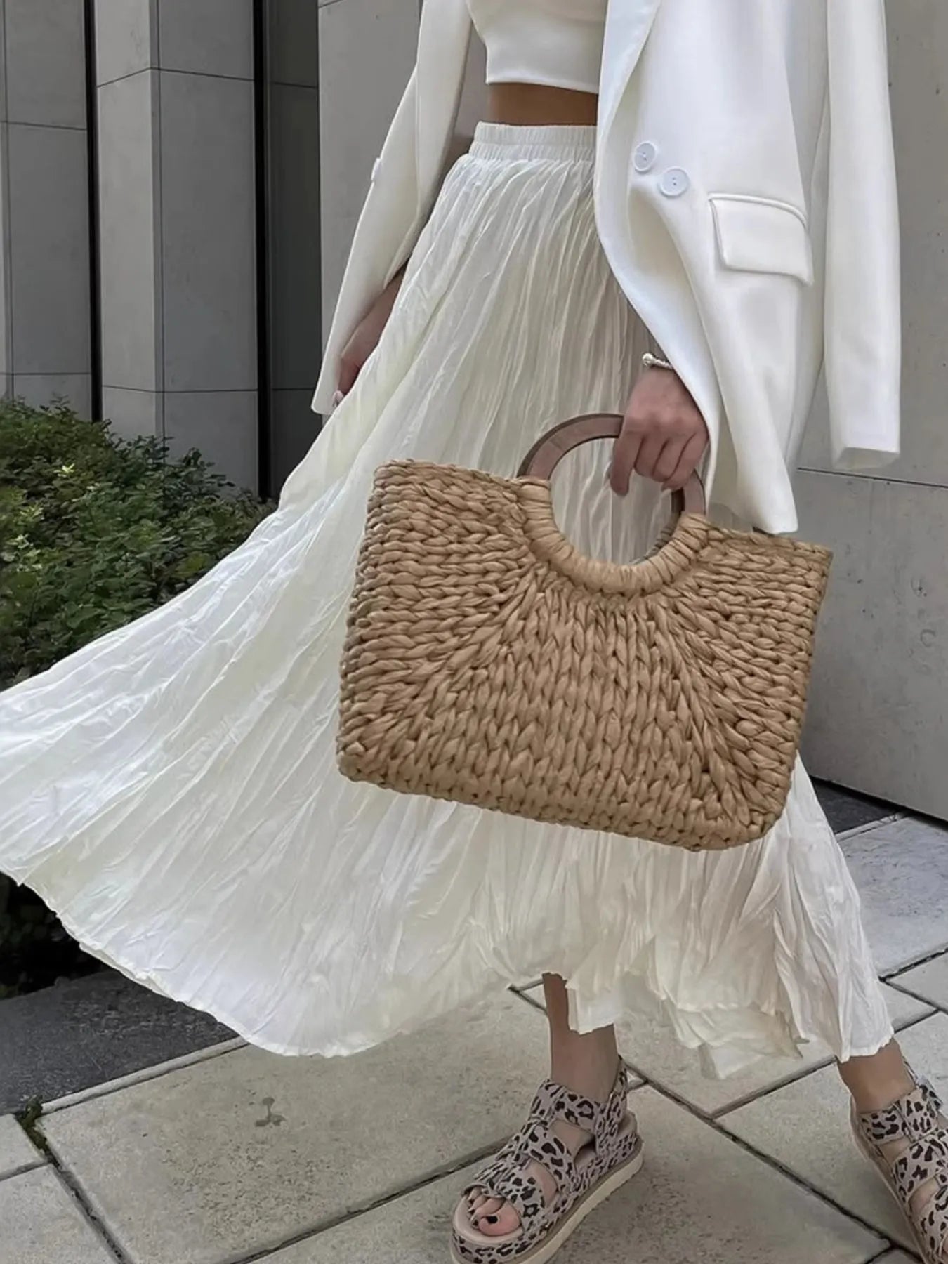 Fashorio Ruched Elastic Waist Skirt